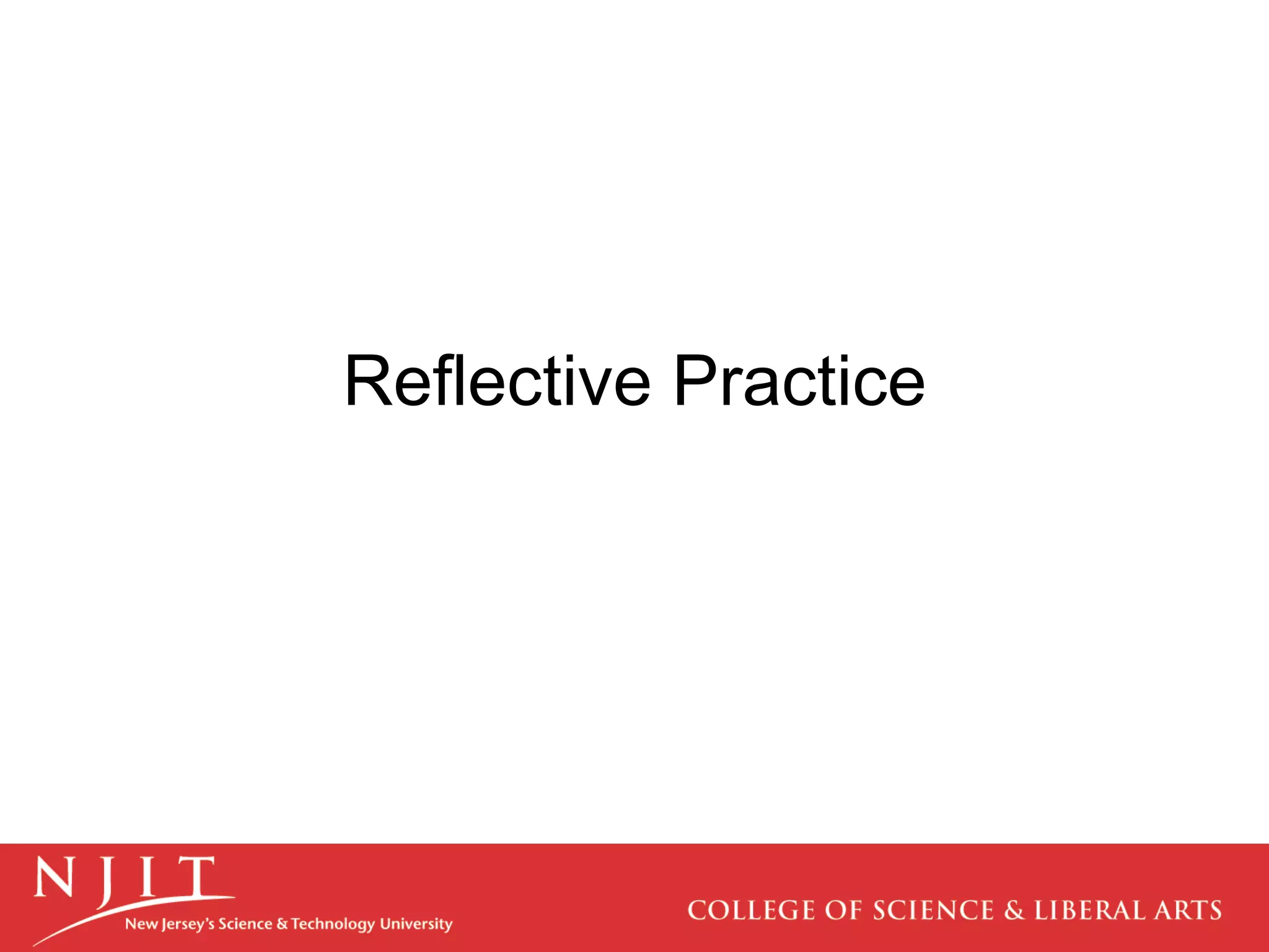 Reflective Practice 