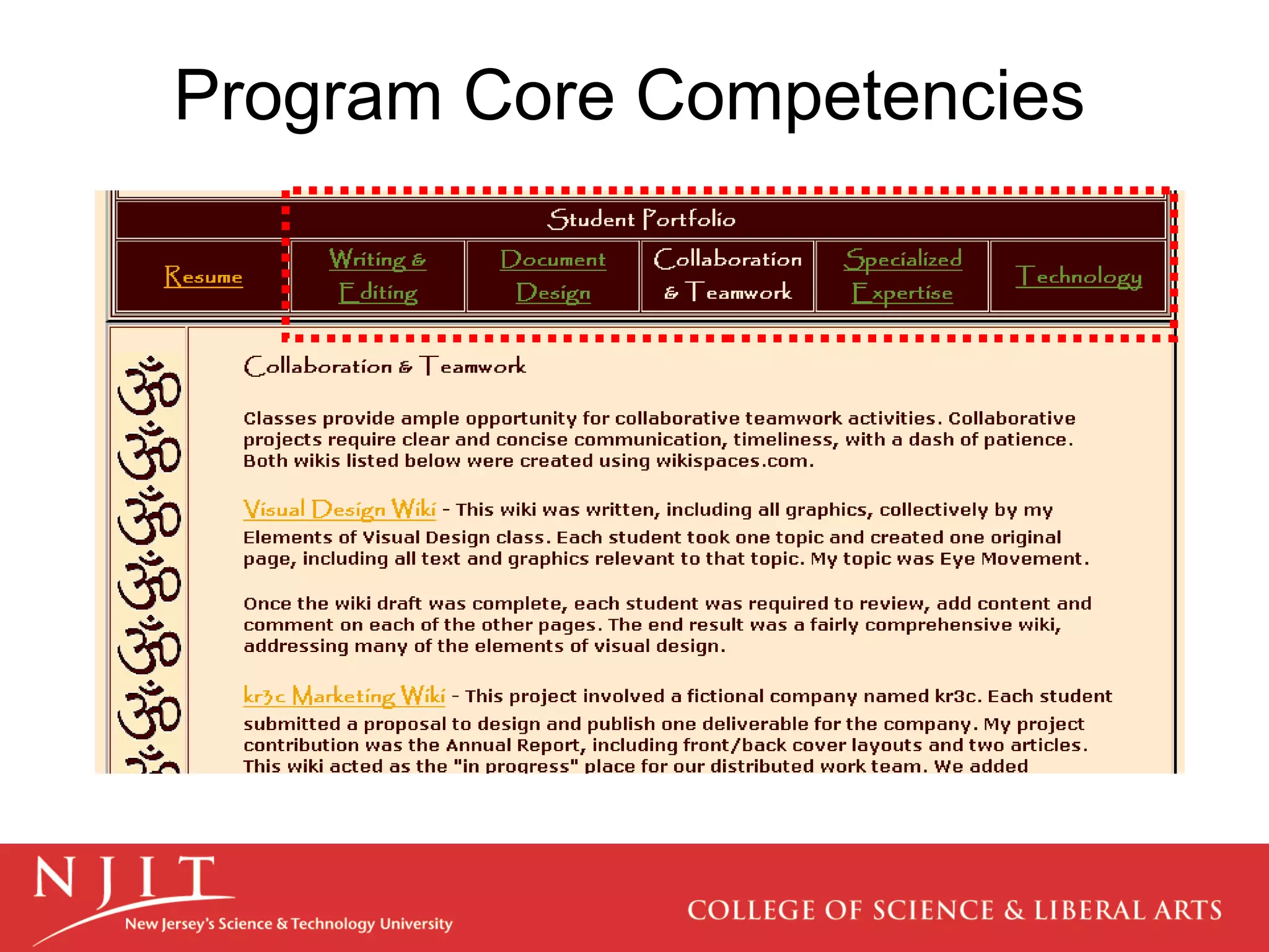 Program Core Competencies 