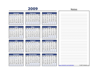 2009 Calendar 275 | PPT