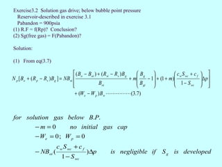 Material balance Equation | PPT