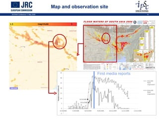 Map and observation site ISCRAM Conference 11 May 2009 First media reports 