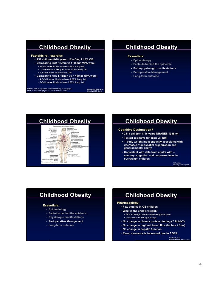 Obesity A Pediatric Epidemic