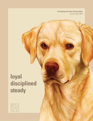 Exchange Income Corporation
                           annual report 2009




loyal
disciplined
steady
 