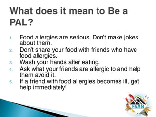Food Allergies: For Elementary School Students