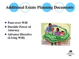 Additional Estate Planning Documents Pour-over Will Durable Power of Attorney Advance Directive (Living Will) 