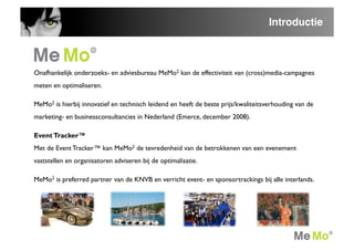 Event Tracker MeMo²