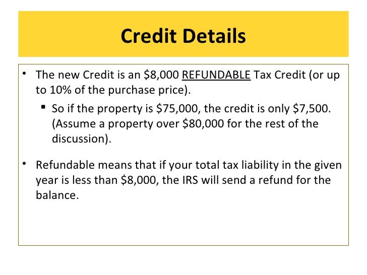 2009 First Time Homebuyer Tax Credit Res Rev 2 19 09b