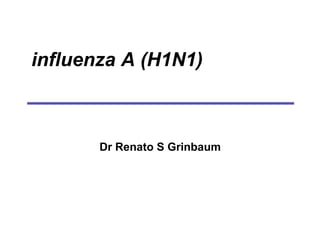influenza A (H1N1)



       Dr Renato S Grinbaum
 