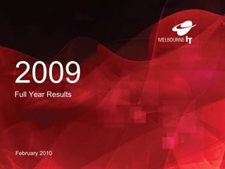 2009Full Year Results February 2010 