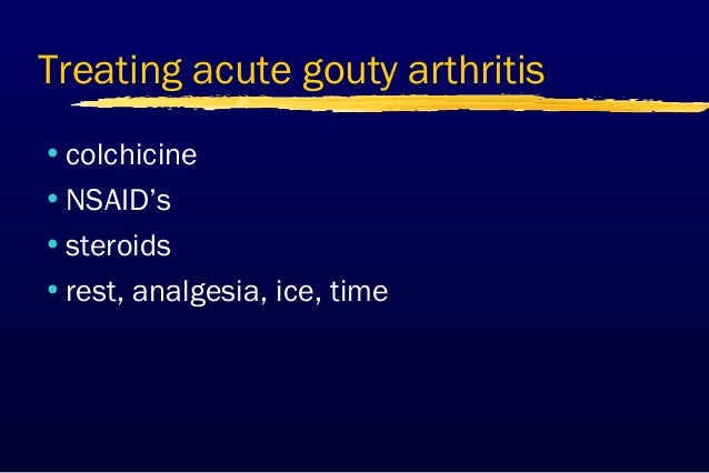 Acute Gout Colchicine