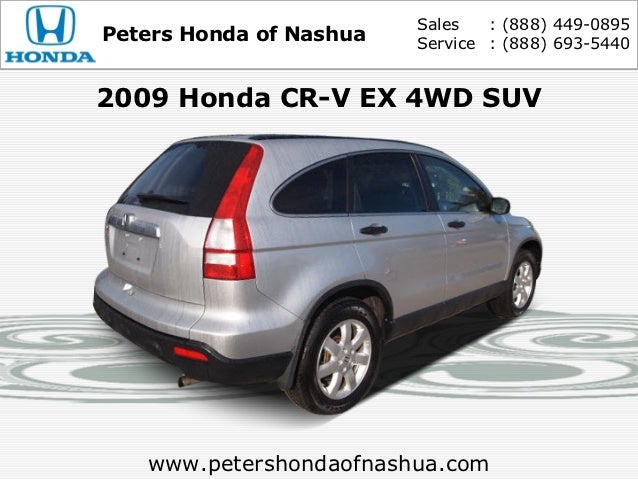 Used 2009 Honda CRV Peters Honda of Nashua, NH also