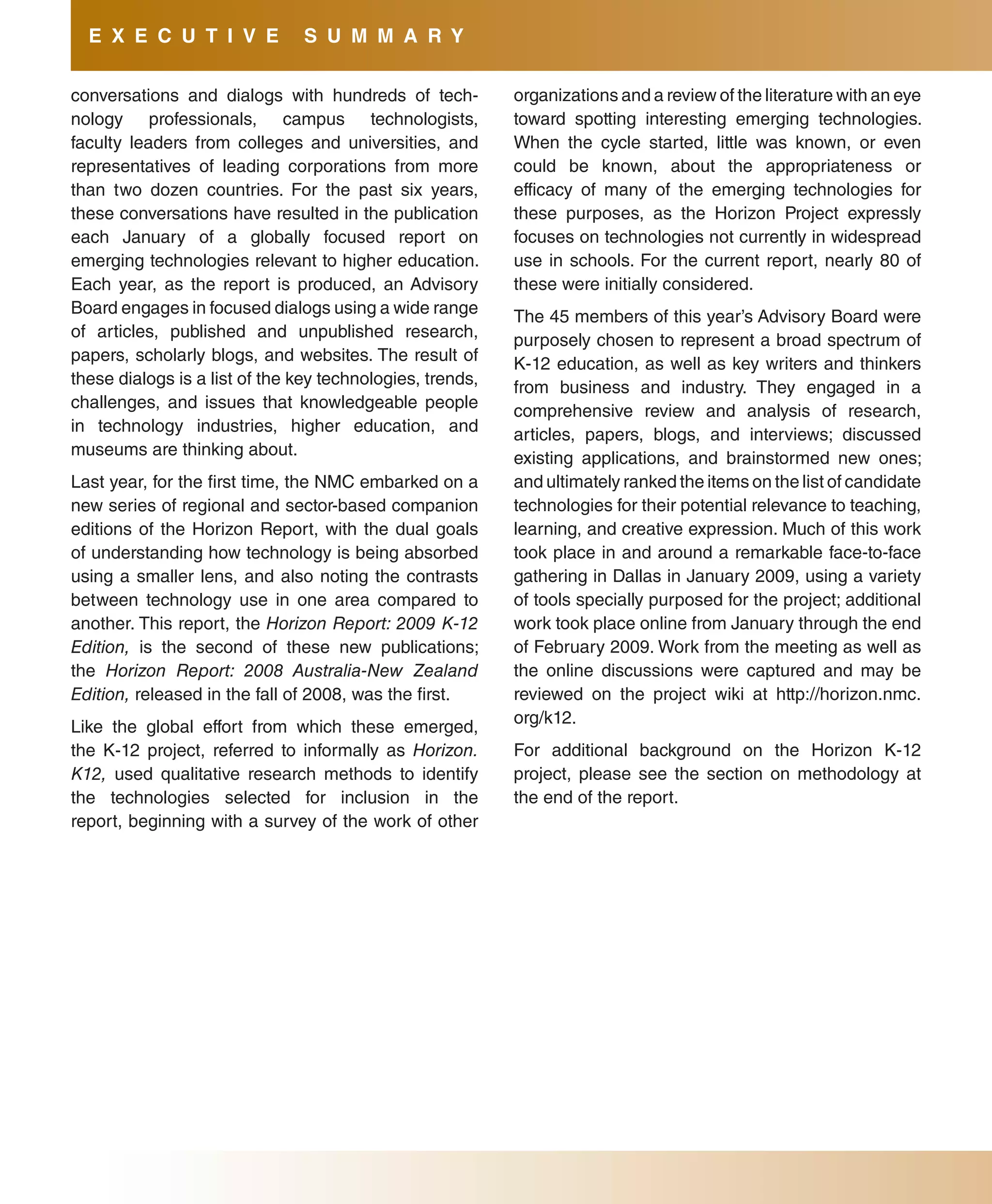 2009 Horizon Report K12