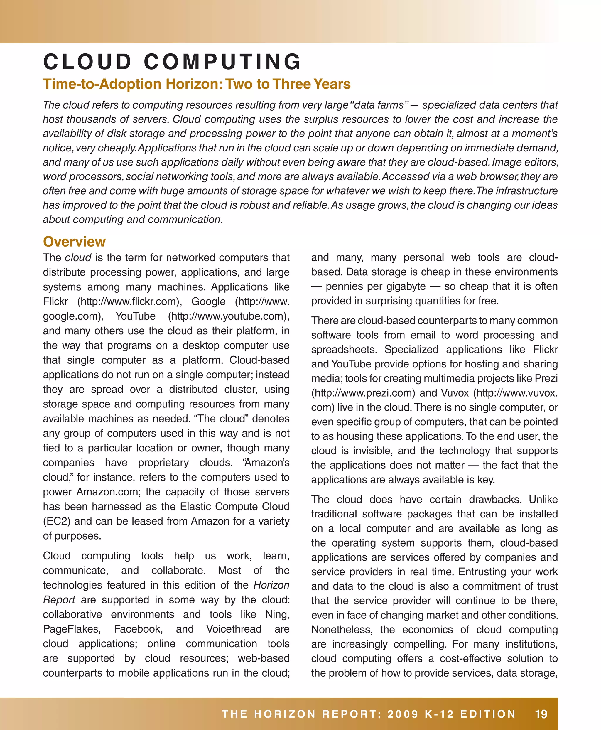 2009 Horizon Report K12