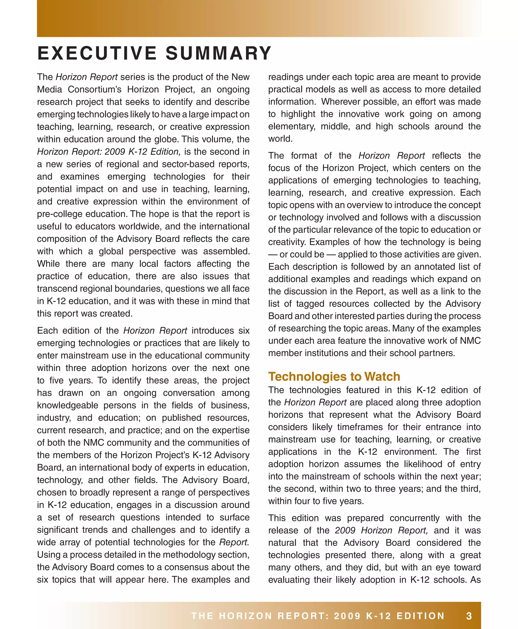 2009 Horizon Report K12