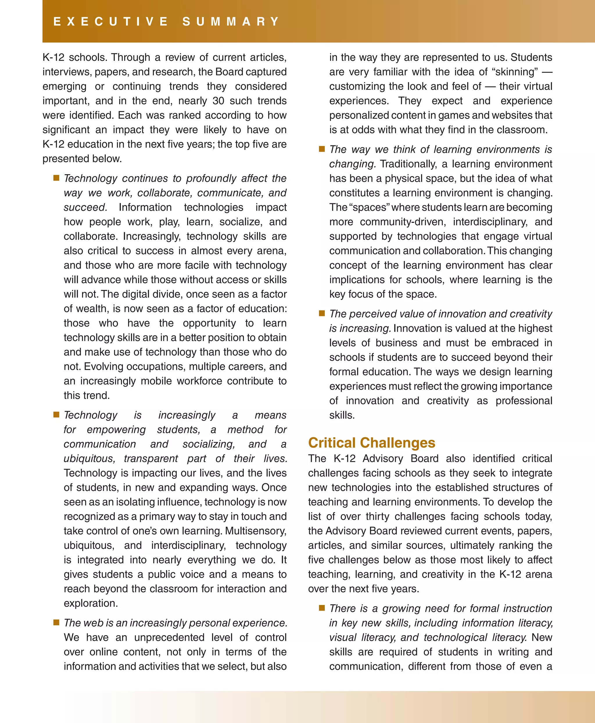 2009 Horizon Report K12