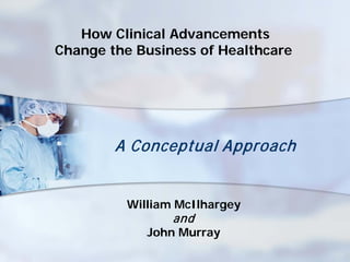 How Clinical Advancements
Change the Business of Healthcare




        A Conceptual Approach


          William McIlhargey
                 and
             John Murray
 