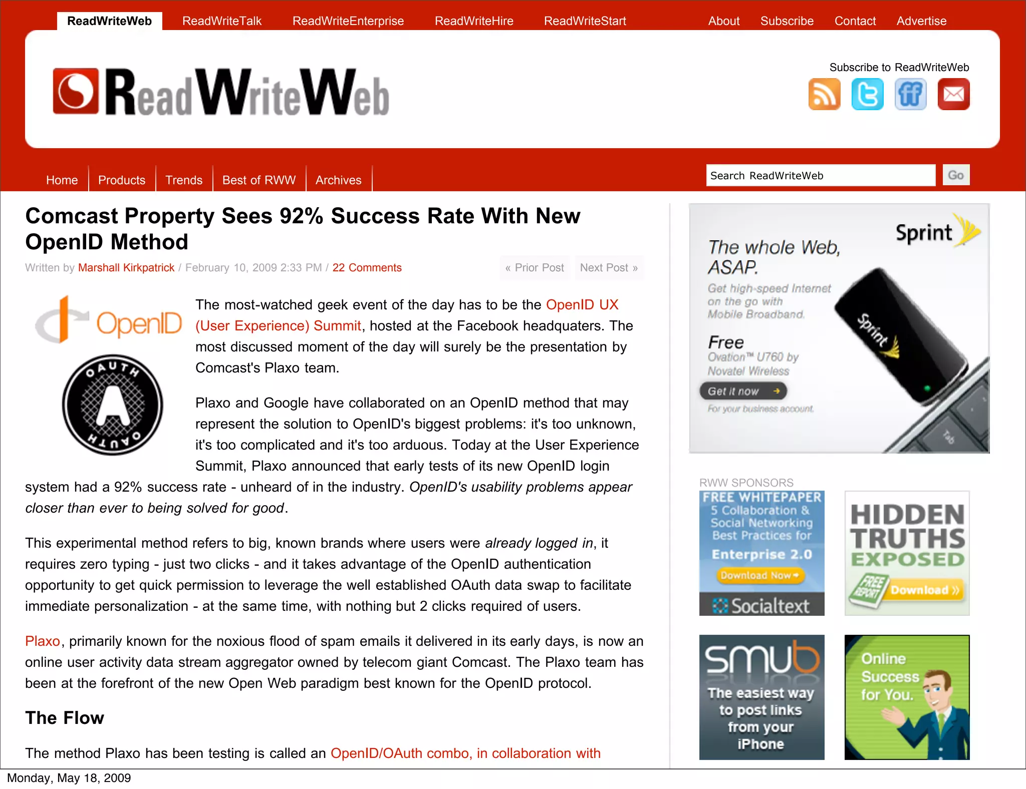 A Social Web Intro at the Internet Identity Workshop