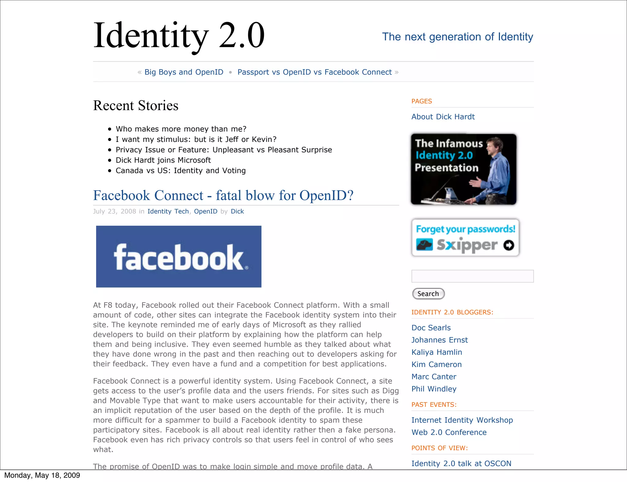 A Social Web Intro at the Internet Identity Workshop