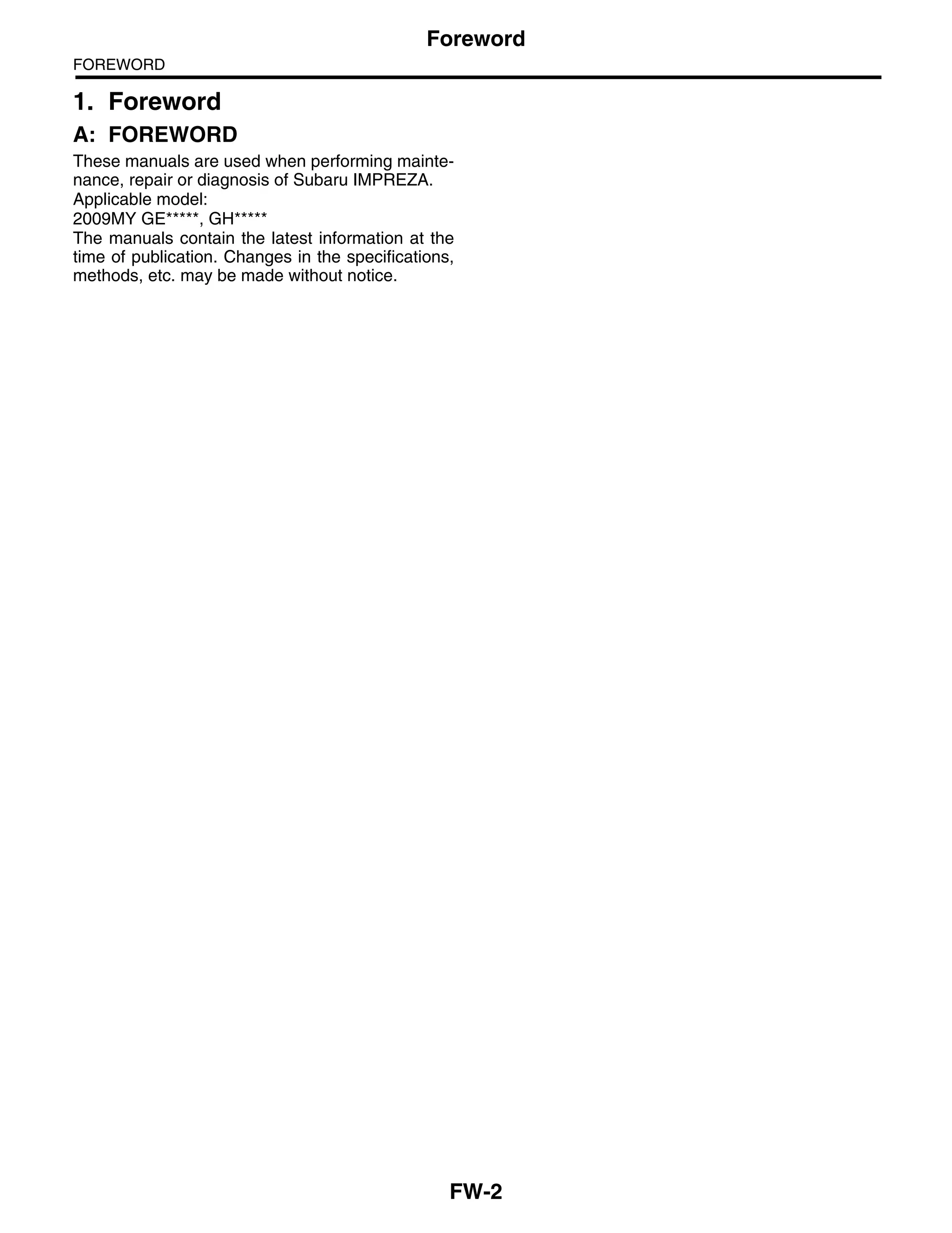 2008 SUBARU IMPREZA OWNERS MANUAL PDF visual data 4