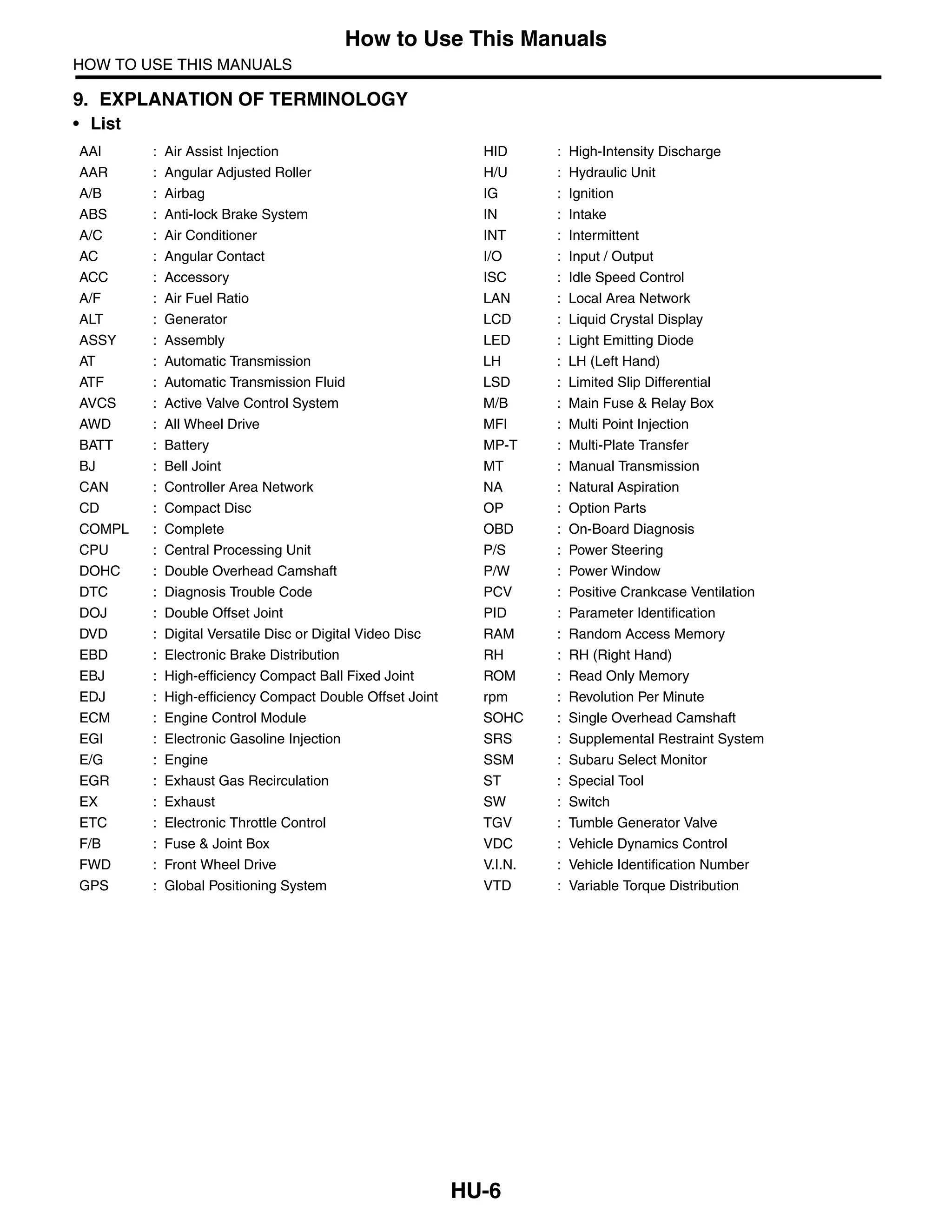 2013 SUBARU IMPREZA REPAIR MANUAL PDF visual data 3