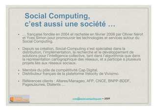 2009 Introduction Social Computing