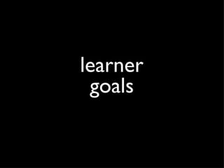 goals learner 
