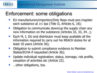 REACH Registration - the next (big) hurdle | PPT