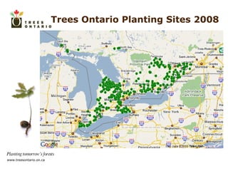 Trees Ontario Planting Sites 2008 