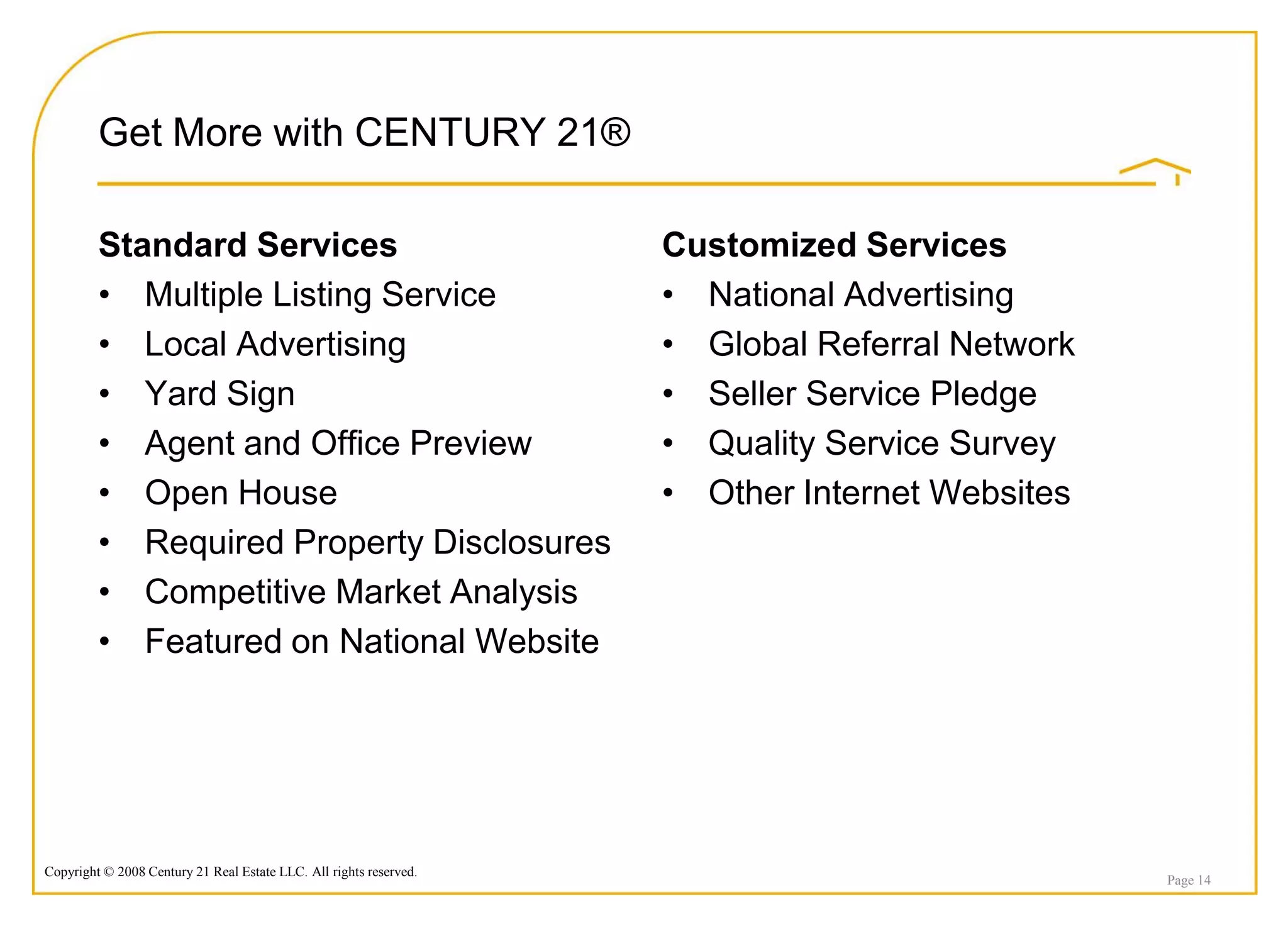 2009 Listing Presentation