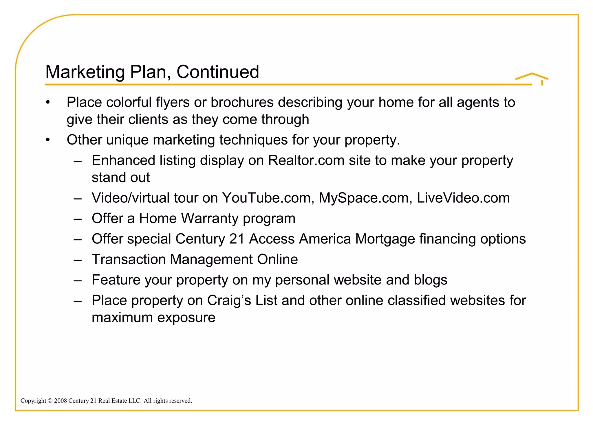 2009 Listing Presentation