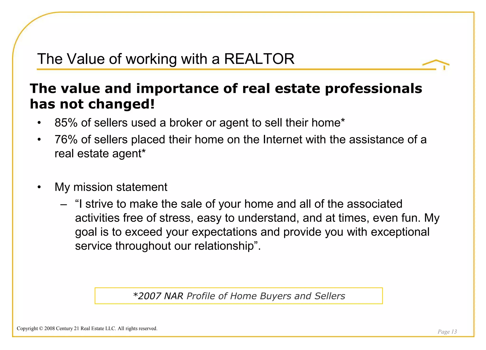 2009 Listing Presentation. Kim Lambert