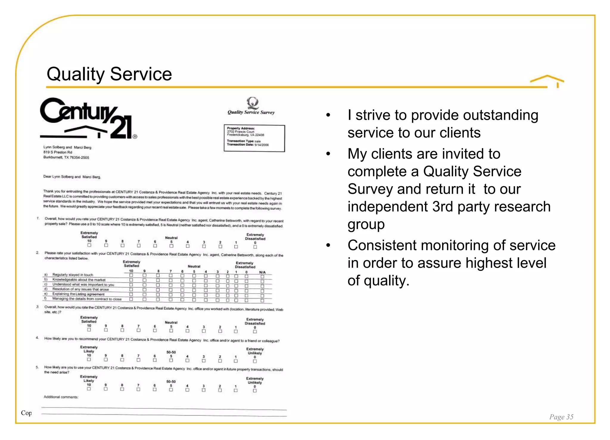 2009 Listing Presentation. Kim Lambert