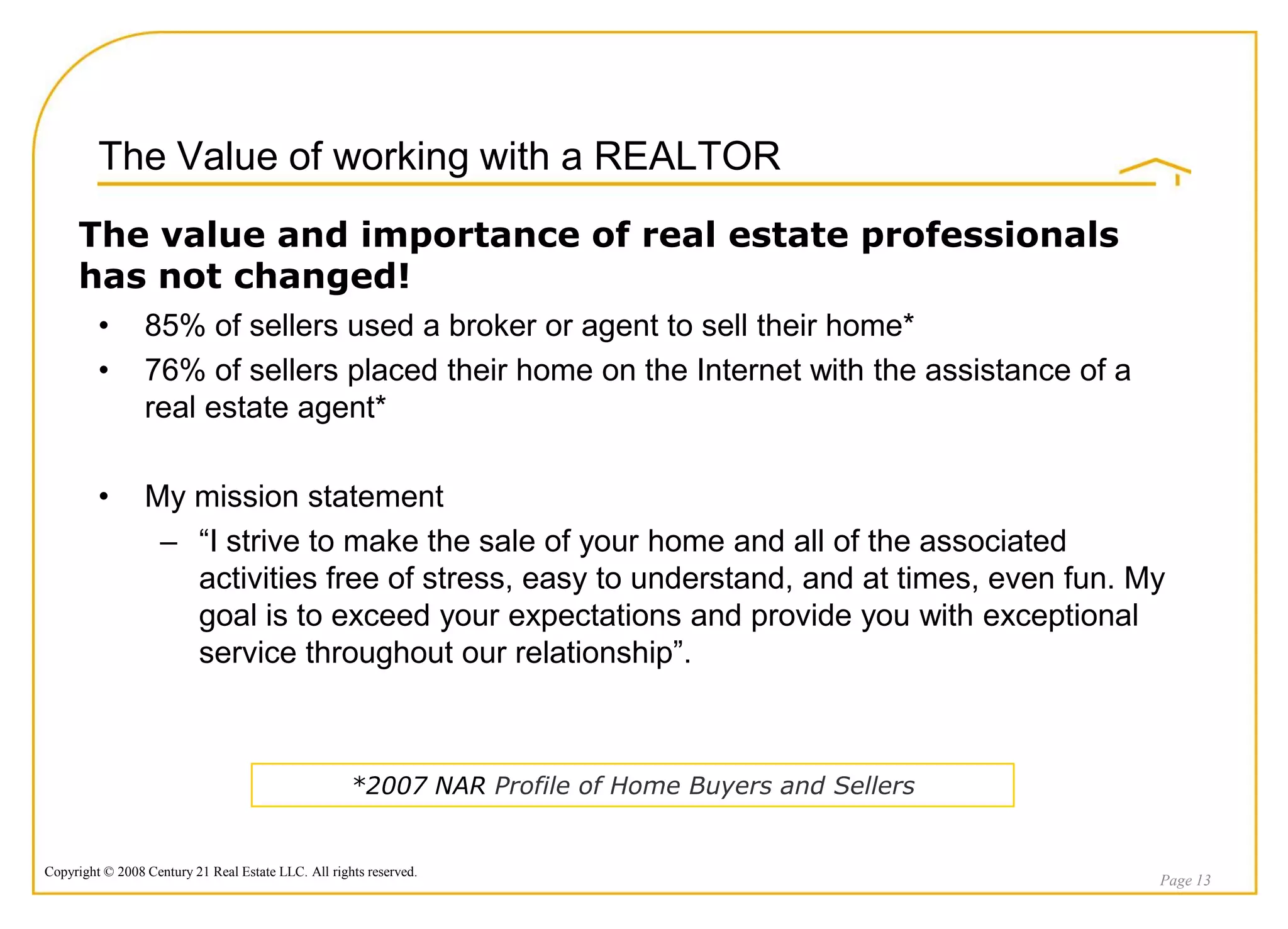 2009 Listing Presentation Jim Davin