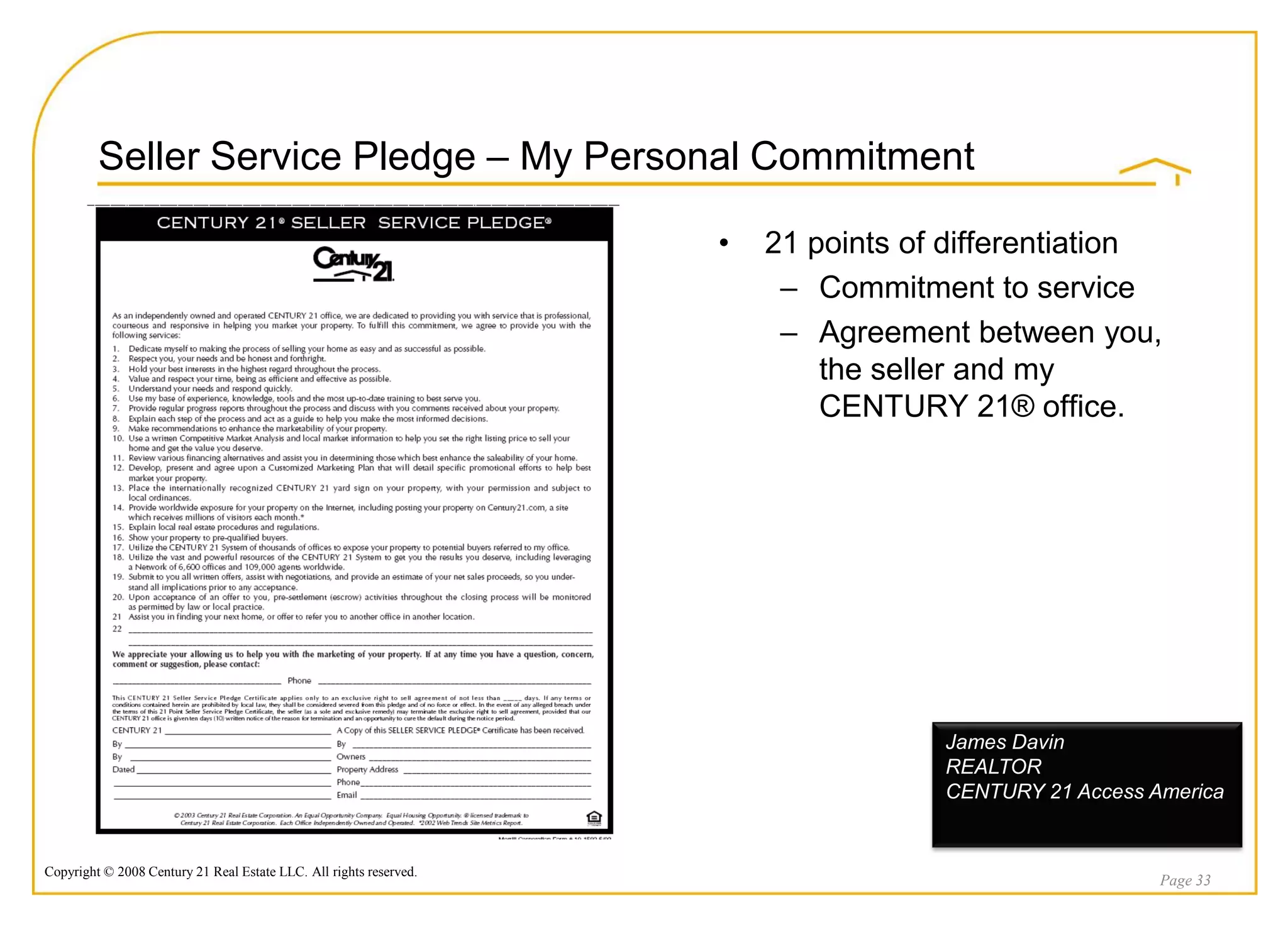 2009 Listing Presentation Jim Davin