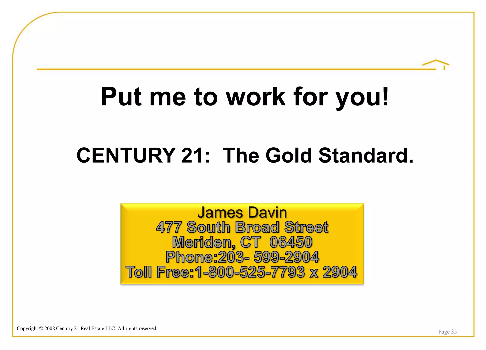 2009 Listing Presentation Jim Davin