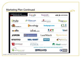 Marketing Plan Continued




Copyright © 2008 Century 21 Real Estate LLC. All rights reserved.
 