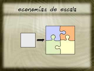economías de escala
 