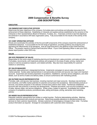 2009 nafed compensation & benefits survey questionnaire | PDF