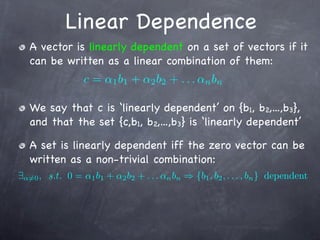 Linear Algebra introduction and presentation | PDF