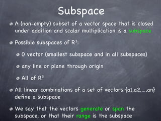 Linear Algebra introduction and presentation | PDF