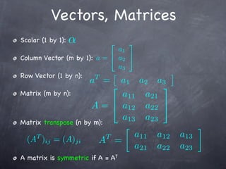 Matrix A13 Linear Algebra introduction and presentation | PDF