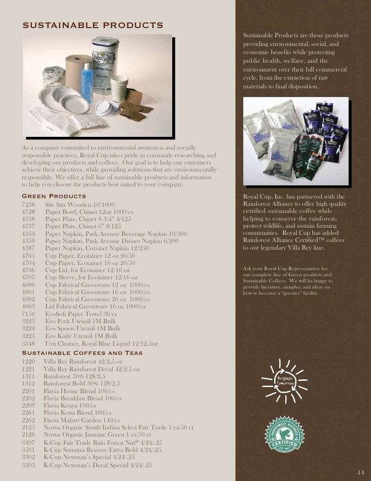 Royal Cup Coffee Office Coffee Catalog