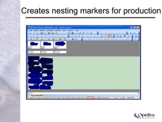 Creates nesting markers for production 