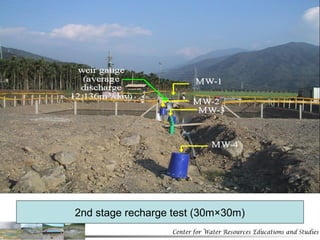 2nd stage recharge test (30m×30m)  