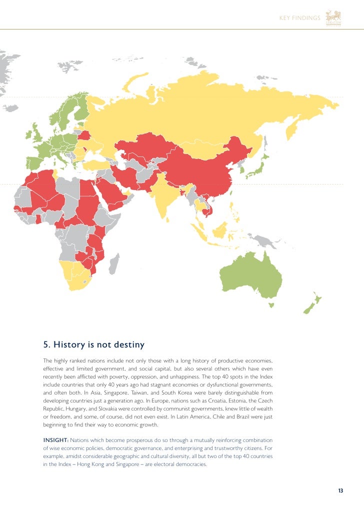 2009 Legatum Prosperity Index Summary Report