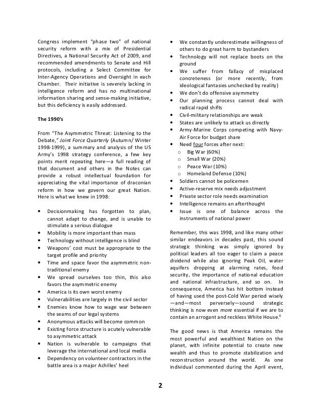 2009 rebalancing instruments of national power