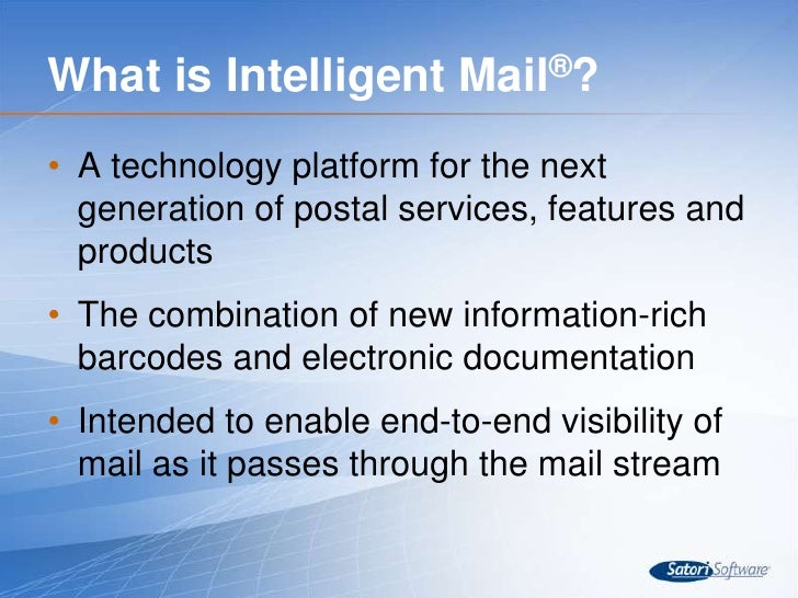 Intelligent mail overview
