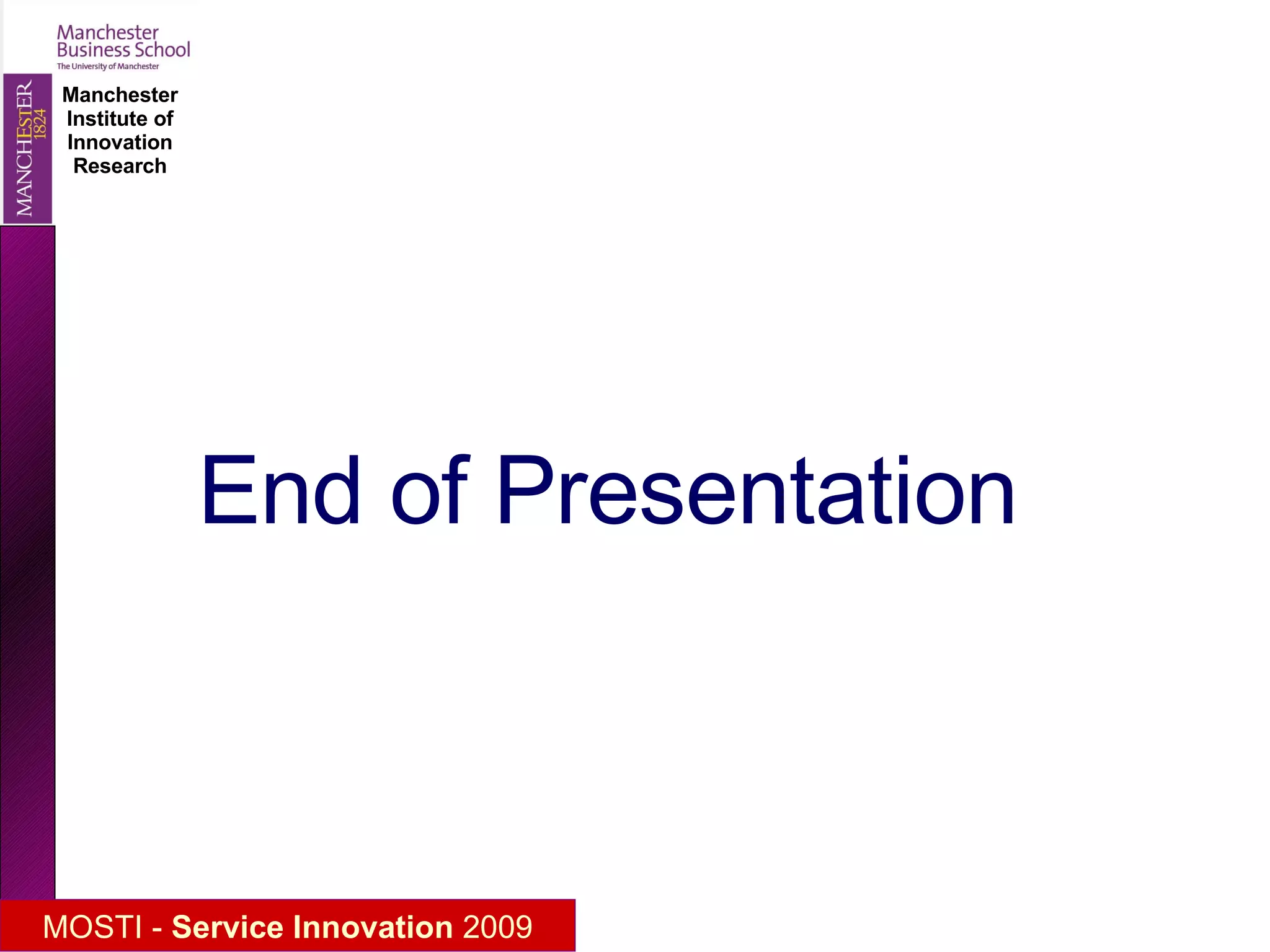 End of Presentation 
