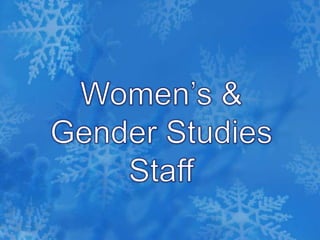 Women’s & Gender StudiesStaff