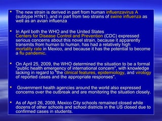 2009 swine flu outbreak | PPT